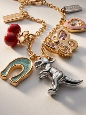Coach Cherry Butterfly Rexy Charm Bracelet